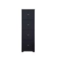 thumbnail image 2 of InRoom Furniture KT102-BL Corner 8-Door Cabinet, Black, 2 of 4