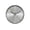 Silver, variant on Clocks - 12" Round - Wall Clock - Silver Face - Silver Plastic Frame - Modern