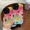 thumbnail image 3 of Love Heart Colorful Personalized Painting Silicone Case for Women Girls Compatible with iPhone Case (iPhone 12), 3 of 6