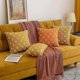 thumbnail image 4 of A set of 2 decorative pillowcases, diamond jacquard pillowcases, sofa soft rectangular cushion covers, bedroom and living room, 12x20 inches, yellow, 4 of 4