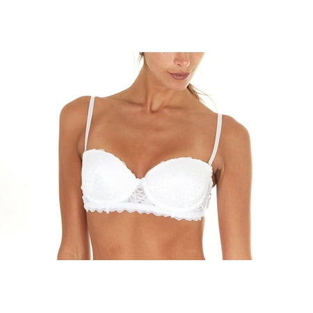 

Body Frosting Intimates Sexy Lace Bra White (Women s)