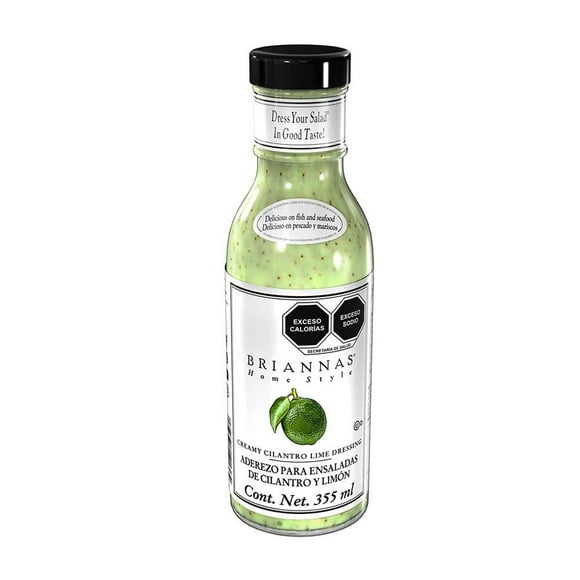 Aderezo para ensaladas Briannas de cilantro y limón 355 ml