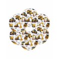 thumbnail image 7 of 13 Inch Round Placemats Set of 6, Construction Truck Non Slip Heat Insulation PP Table Mats, Cartoon Grips and Bulldozers Stirrup Car Washable Place Mats for Kitchen Dining Party Table Decor, 7 of 7
