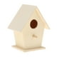 thumbnail image 1 of Casa para pájaros de madera, casa para pájaros colgante para exterior, de anidación, sin terminar, pintable Style3, 1 of 6