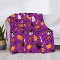 thumbnail image 3 of Fotbe Halloween2 Manta de Franela con Estampado, Manta Ultrasuave para Cama, Sofá, Auto, Hipoalergénica y Antibolitas-50"x40", 3 of 6