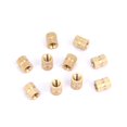 thumbnail image 1 of XYCCA 10 Pcs Écrous Ronds en Laiton M5 Moulés dans Insert Intégré (M5*12*8.3)-0820, 1 of 5