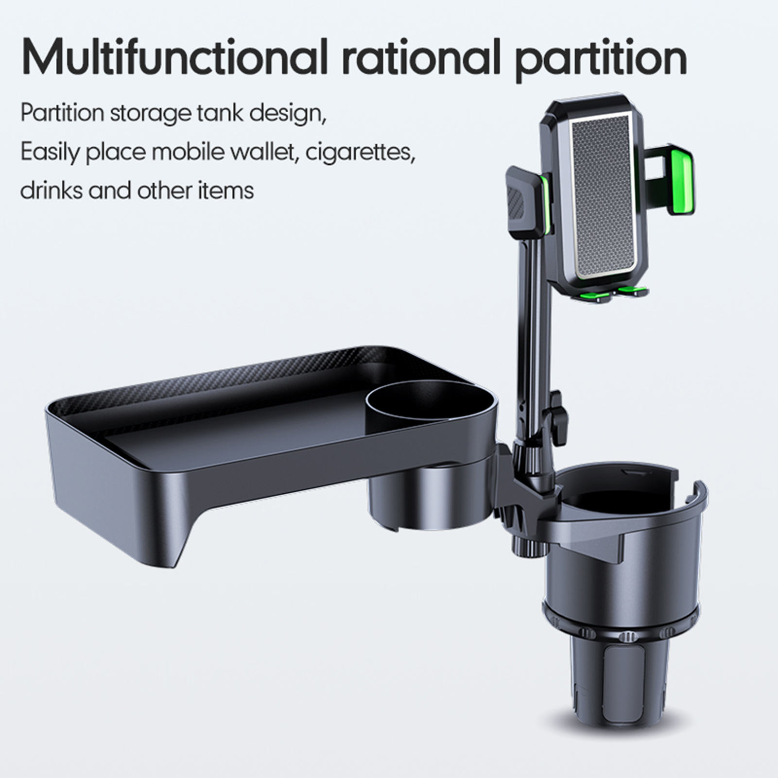 Aoresac Cup Holder Expander with 360° Rotation Tray photo 8