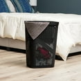 thumbnail image 3 of Mind Reader 60L Slim Laundry Hamper, Clothes Basket, Lid, Ventilated, Plastic, Set of 2, Black, 3 of 10