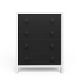 thumbnail image 5 of Child Craft Orbit 42" 4-Drawer Chest for Nursery or Bedroom, Anti-Tip Kit, Modern Style, Ebony/Matte White, 5 of 7