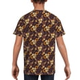 thumbnail image 5 of Wukai Sunflowers with Skull and Hand Youth Unisex Short Sleeve T-Shirt for Boys, Girls, Teens, and Kids-X-Small, 5 of 7