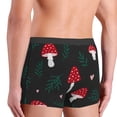 thumbnail image 5 of Balery Amanita Mushroom Men's Boxer Briefs, Soft and Breathable Cotton Underwear with nylon Waistband-Small, 5 of 9