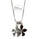 thumbnail image 3 of Sturdy and Comfortable Floral Necklace Fashionable Stainless Steel Flower Pendant Necklace with Flexible Snake Chain, 3 of 4