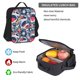 thumbnail image 5 of Disketp cool rock Skull Mochila Estampada de Gran Capacidad con Lonchera y Estuche, Set de 3 Piezas para Estudiantes, 5 of 7