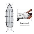thumbnail image 4 of HELLHERO Ironing Board Cover 3 Fasteners Elastic Edge Non-Slip Dust Proof Protection Soft Fabric for Mother, Elephant Archway, 4 of 5