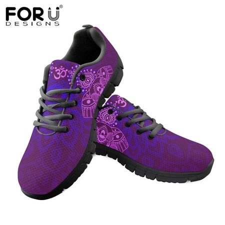 

Women Flats Shoes Polynesian Tribal Elephant Pattern Female Spring/Autumn Sneakers Female Students Girls Footwear