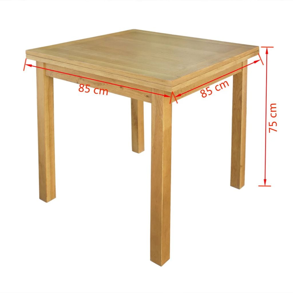 Kepooman Modern Extendable Oak Rectangular Dining Table for Home, 67" x 33.5" x 29.5", Brown Kepooman Modern Extendable Oak Rectangular Dining Table for Home, 67" x 33.5" x 29.5", Brown