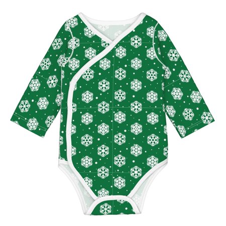 

Matuu Snowflake for Baby Long-Sleeve Bodysuit Soft Cotton Comfortable and Breathable Perfect for Newborns and Infants