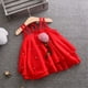 thumbnail image 2 of Gibobby Maxi Vestido De Dama Falda de tul Bebé Sólido Niño Fiesta Niñas Flores Princesa Vestidos sin mangas Niñas Conjuntos(Rojo, 6-12 Meses), 2 of 5