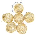 thumbnail image 2 of CoreLiving Gold Glitter Christmas Ornaments, 6-Pack 2.36 Inch Sparkly Gold Christmas Balls for Tree, Shimmering & Reversible Sequin Decor for Indoor Outdoor Holiday Decorations, 2 of 8