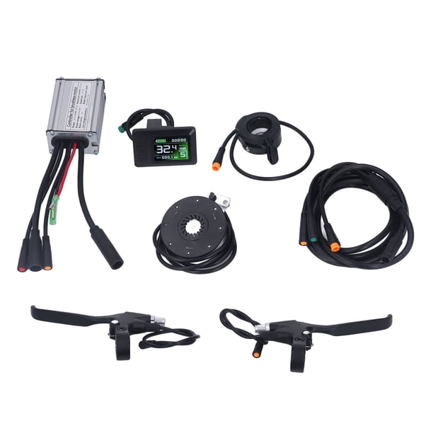 Kit controlador de bicicleta eléctrica, kit controlador de bicicleta eléctrica, controlador de bicicleta de montaña para bicicleta con motor W, controlador de freno, diseño a prueba de futuro