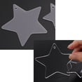 thumbnail image 2 of Bearachild LLavero de plástico DIY, película de protección transparente reutilizable preperforada, llavero de compras para pintura, llavero * estrella de Type3 NO3 Bearachild HA012414-27, 2 of 6