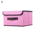 thumbnail image 2 of SPRING PARK Larger Storage Cubes Non Woven Fabric Foldable Collapsible Storage Cube Bin Organizer Basket with Lid, Handles, Removable Divider For Home, Office, Nursery, Closet, 2 of 7