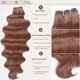 thumbnail image 5 of Typpkmm 30 Pulgadas 200 Gramos Barbe Ombre Rubio T1b/27 Body Wave MarróN M816 Piano 27/613 Gris Blanco 58 Paquetes De Tejido De Pelo SintéTico Pink, 5 of 7