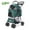 Dark Green, variant on Wedyvko Pet Stroller with 4 Wheels, Foldable Pet Travel Carrier for Small/Medium Dogs Cats up to 50lbs, Detachble Portable Pet Bag, Storage Basket, Car Seat 3 in 1 Multifunctional,Dark green