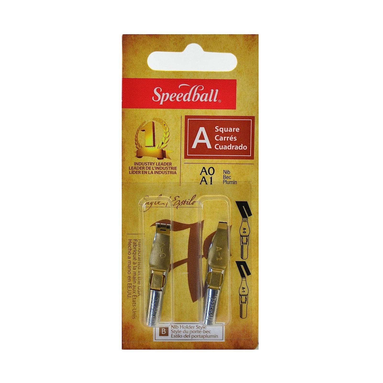 Lettering and Drawing Square Pen Nibs A Style A-2/A-3, pack of 2 (pack of 6)