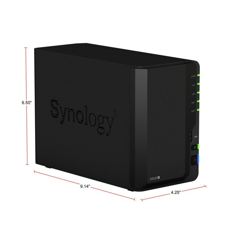 Synology DS224+ 2 Bay NAS Cloud Storage DiskStation Enclosre For Home and  Small business PK Synology DS220+ Synology DS220j