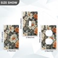 thumbnail image 7 of Yayeee Blank Wall Plate Cover 1-Gang 4.5"x2.7" Home Unused Decorative Outlet, Gray Floral Pattern, 7 of 7