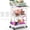 3 Tier-White, variant on Yeabett 3 Tier Rolling Utility Cart Organizer with Removable Drawer, Mobile Storage Carts with 2 Lockable Wheels for Bathroom, Kitchen, Snack, Craft, Makeup, Baby Essentials, White