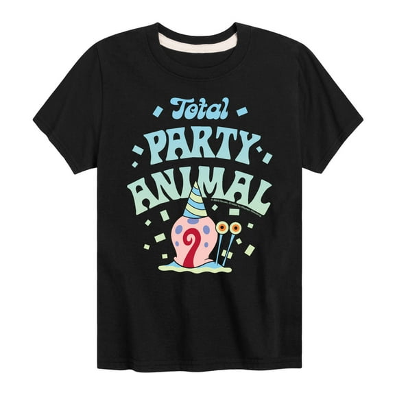 Spongebob Squarepants - Total Party Animal - Toddler And Youth Short Sleeve Graphic T-Shirt