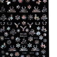 thumbnail image 4 of 1 Sheet Christmas Nail Stickers, Nail Self- Stickers, Reindeer Snowflakes Decals - DH-195, 4 of 7