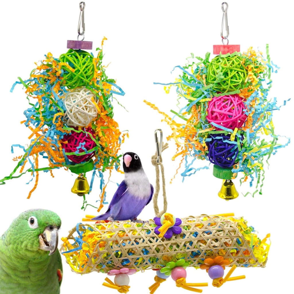 toy talking parrot in cage