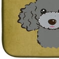 thumbnail image 4 of Silver Gray Poodle Spoiled Dog Lives Here Dish Drying Mat, 4 of 4