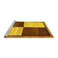 thumbnail image 2 of Ahgly Company Machine Washable Indoor Rectangle Abstract Yellow Contemporary Area Rugs, 6' x 9', 2 of 4