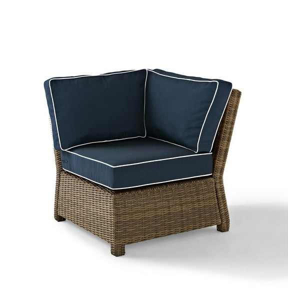 Crosley Furniture Bradenton Wicker Corner Outdoor Sectional Chair