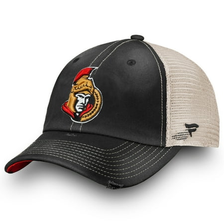 Black Friday Deals Ottawa Ottawa Senators Fanatics Branded True Classic Washed Trucker Snapback Hat - Black - OSFA ()