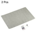 thumbnail image 3 of Uxcell 2Pcs Fabric Repair Patch 7.8"x11.8" Fine Linen Self Adhesive Patch for Sofa Clothing Cushion Pillow, Grey, 3 of 6