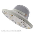 thumbnail image 2 of Women Mesh Sun Hats Summer Beach UV Protection UPF Packable Wide Brim Chin Strap Gray, 2 of 3