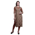 thumbnail image 1 of Bimba Kurti Droit Imprimé Décontracté Manches 3/4 Robe Longue Kurta pour Femmes, 1 of 6