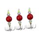 thumbnail image 3 of Jigs de calamar de 3 piezas Corredor de agua salada de agua salada Gear de pesca de pulpo rojo, 3 of 8