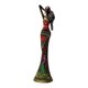 thumbnail image 4 of Estatua de mujer africana, figura novedosa, decoración de gabinete, artesanía hecha a mano, única para Estilo B, 4 of 8