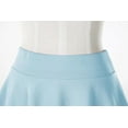 thumbnail image 2 of Urban CoCo Women's Flared Stretchy Mini Skater Skirt（Light Blue-long, M）, 2 of 5