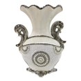 thumbnail image 1 of DLusso Designs YX367W Vase Contemporain Design Alea Argent de 12 Po, 1 of 1