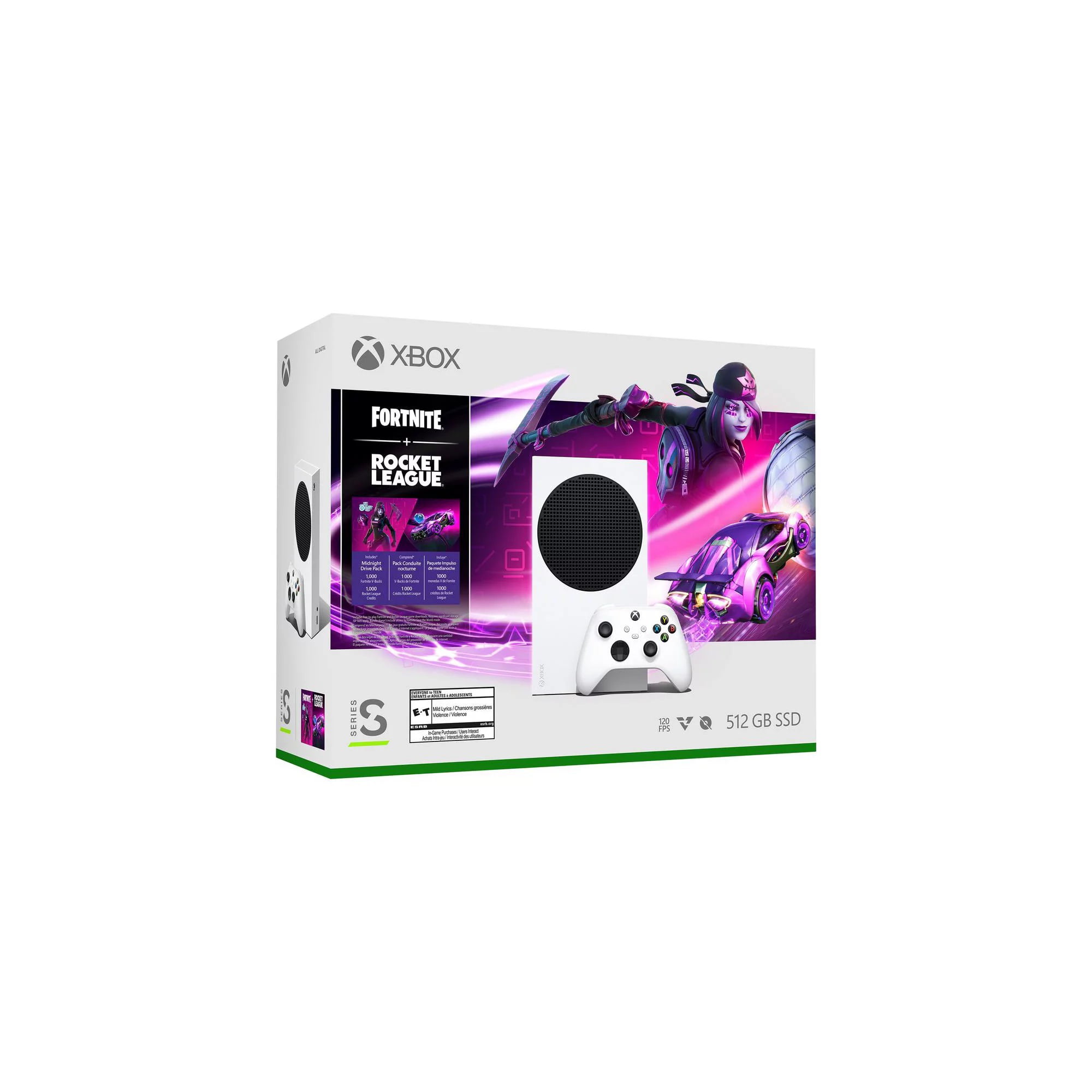 2023 Newest Edition Microsoft Xbox-Series-S 512GB SSD– Fortnite & Rocket  League Bundle with Fight Night Champion Full Game and ETECHG High Speed  HDMI Cable 