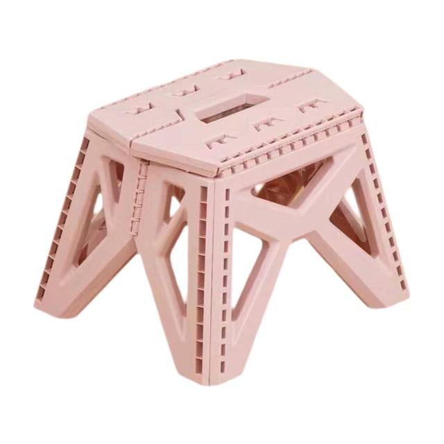 Taburete Plegable Zulema para Acampar Rosa Claro