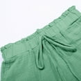thumbnail image 2 of Workout Shorts Women Fashion Spring Summer Solid Color High Waist Pocket Loose Fit Wide Leg Bermuda Cargo Board Gym Mint Green Bottoms Sizes L, 2 of 7
