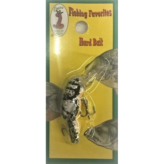 Creme 1.5" Ultra Lite Fishing Favorites Hard Bait, Green Craw